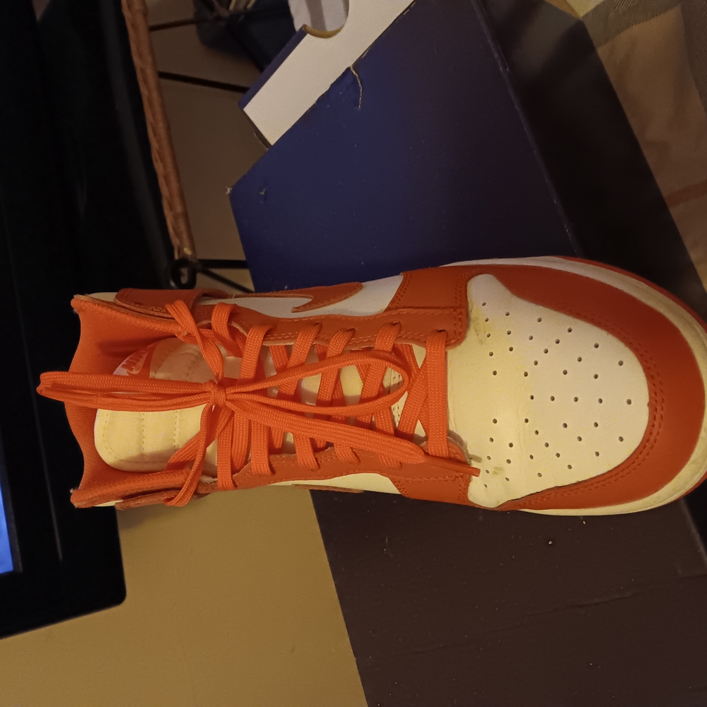 NIKE ...Orange and White  Sneakers...💥Like NEW !!